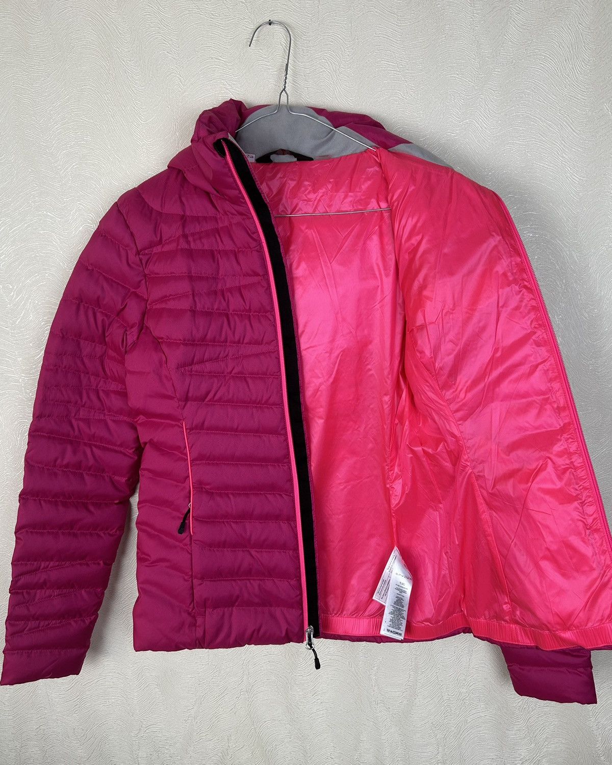 Spyder Spyder Pink Timeless Down Hooded Windproof Ski Jacket Size XS / US 0-2 / IT 36-38 - 15 Thumbnail