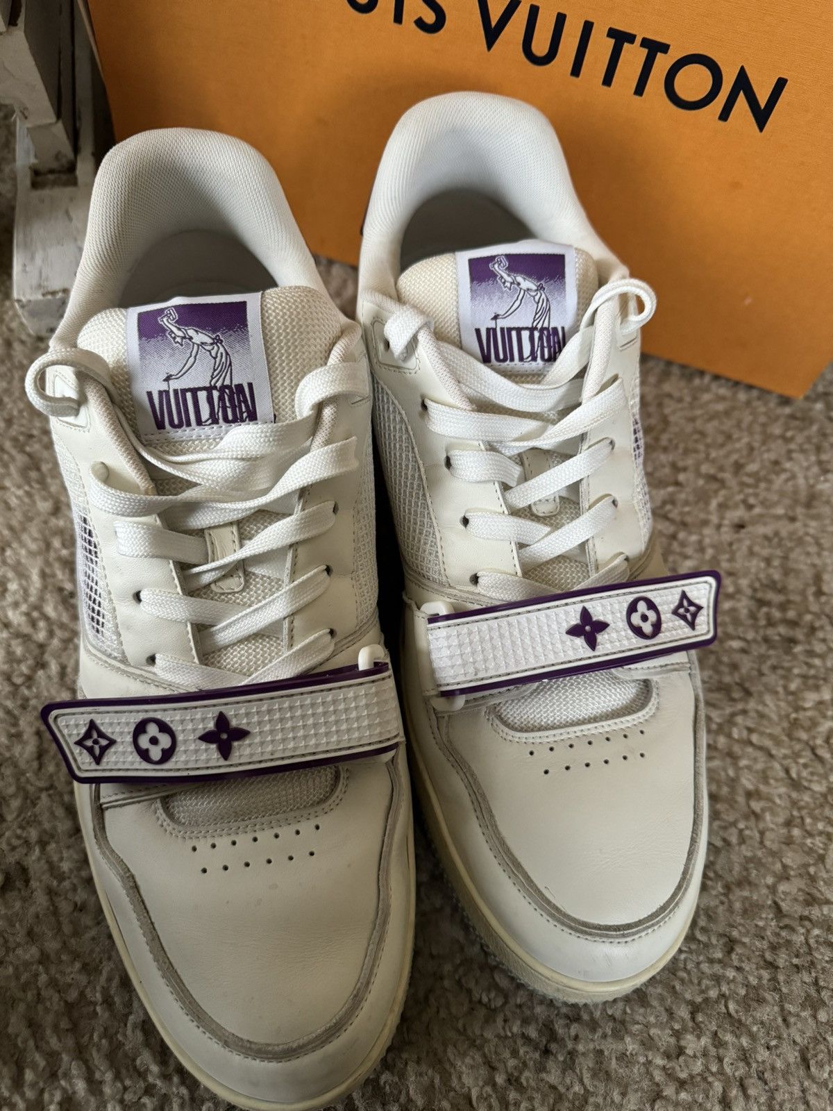 Louis Vuitton LV Trainer leather low trainers Size US 9 / EU 42 - 4 Thumbnail