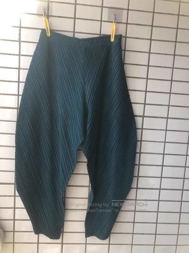 Issey Miyake Issey Miyake Green Pants Size 25" / US 0 / IT 36 - 1 Thumbnail