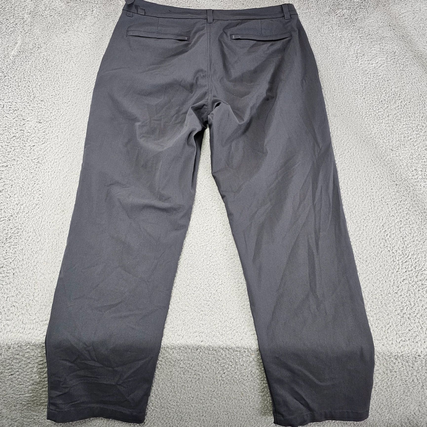 Vintage VRST Pants Mens 35x29 Gray Chino Slim Everyday Casual Business Travel Flat Front Regular Size US 35 - 6 Thumbnail