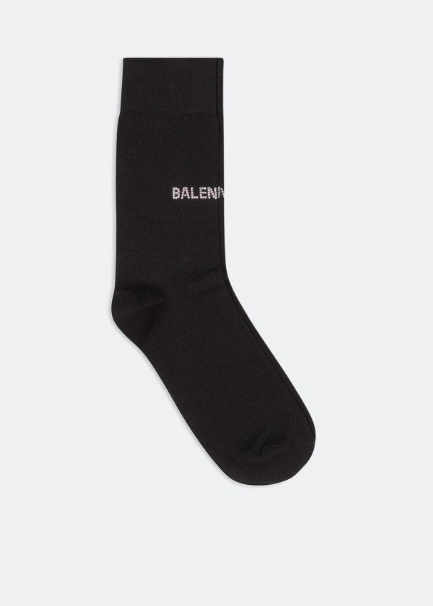 Balenciaga o1mt1gz0225 Size: OS / Strass Socks in Black Size ONE SIZE - 1 Thumbnail