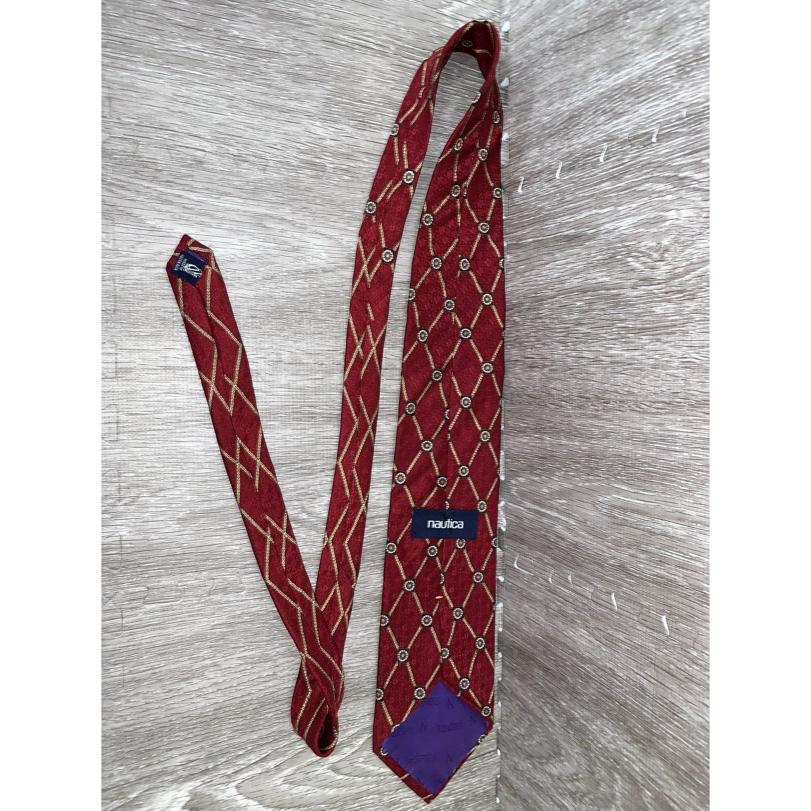 Nautica Nautica Men's Silk Tie Set 3pc Geometric Multicolor Classic Size ONE SIZE - 9 Thumbnail
