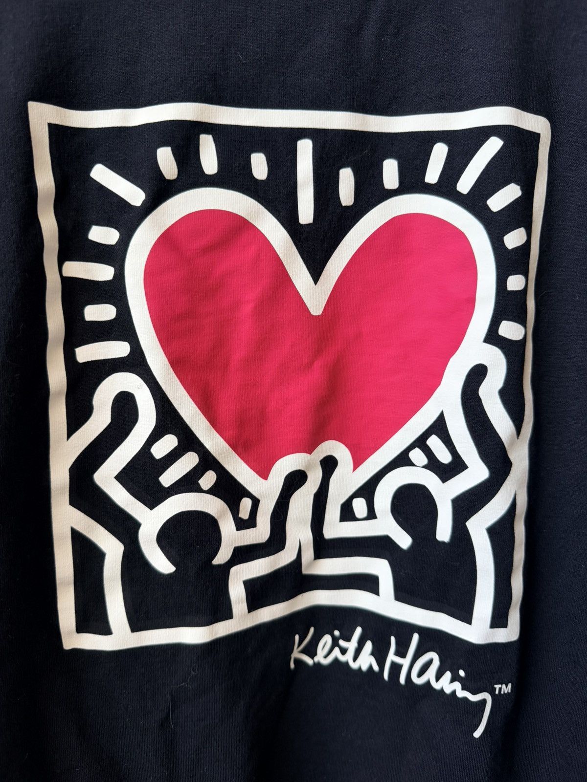 Keith Haring Keith Haring Heart Graphic Black Crewneck Sweatshirt M Size US M / EU 48-50 / 2 - 3 Thumbnail