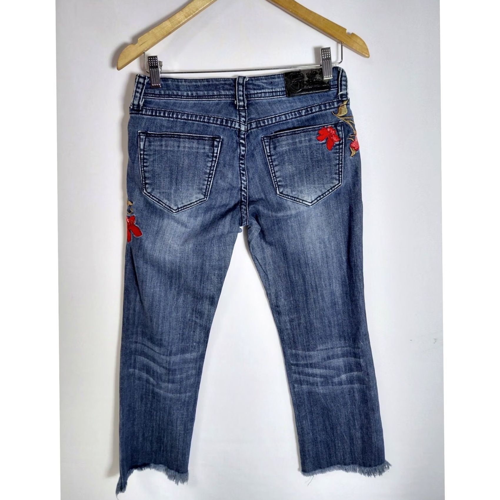 Grace in LA GRACE Boot Cut Jeans Women Size 26 Embroidered Blue Denim Bootcut Size 26" / US 2 / IT 38 - 2 Thumbnail