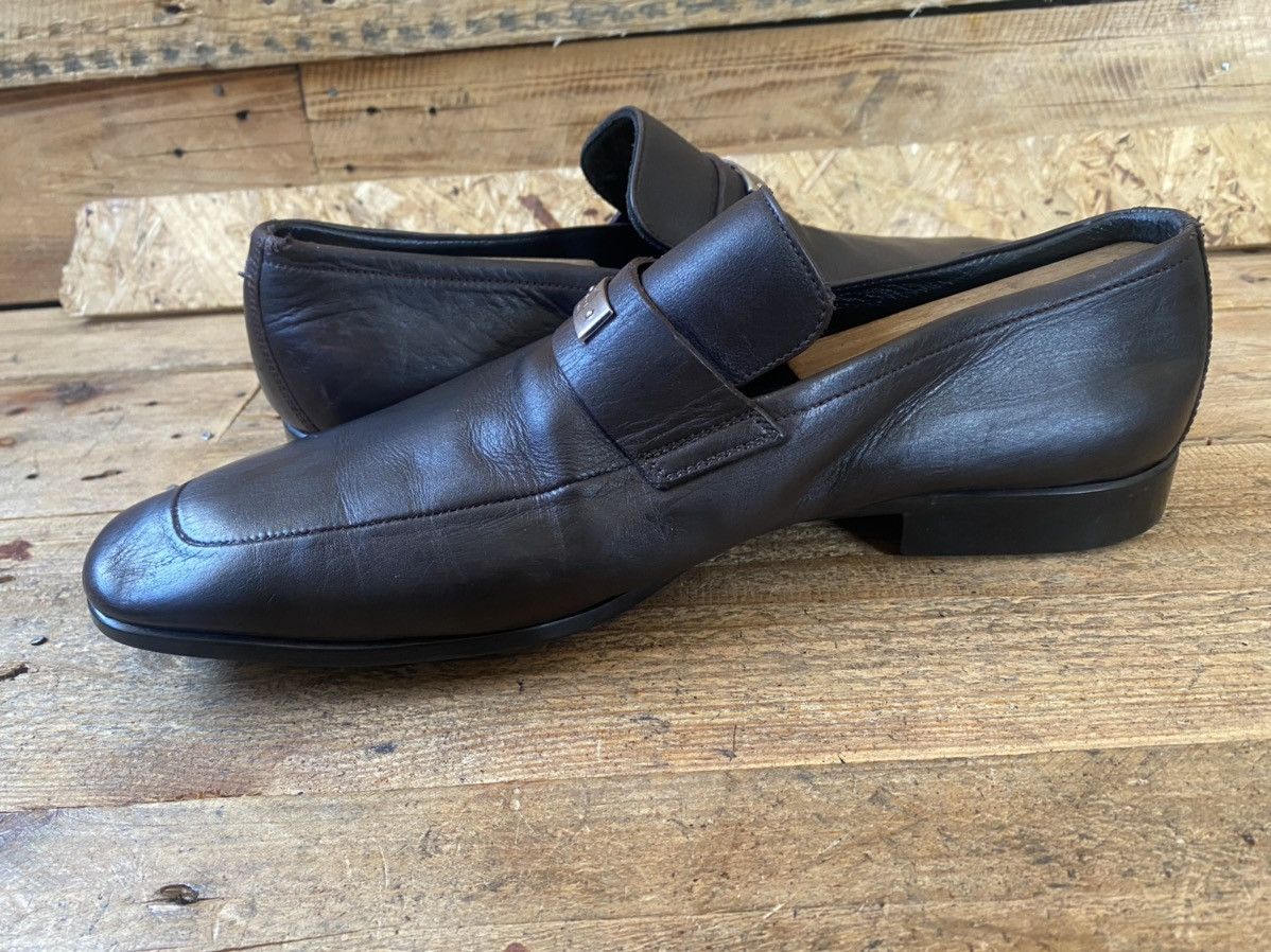 Gucci Gucci gg metalic logo brown penny loafers uk 8.5 Size US 9.5 / EU 42-43 - 11 Thumbnail