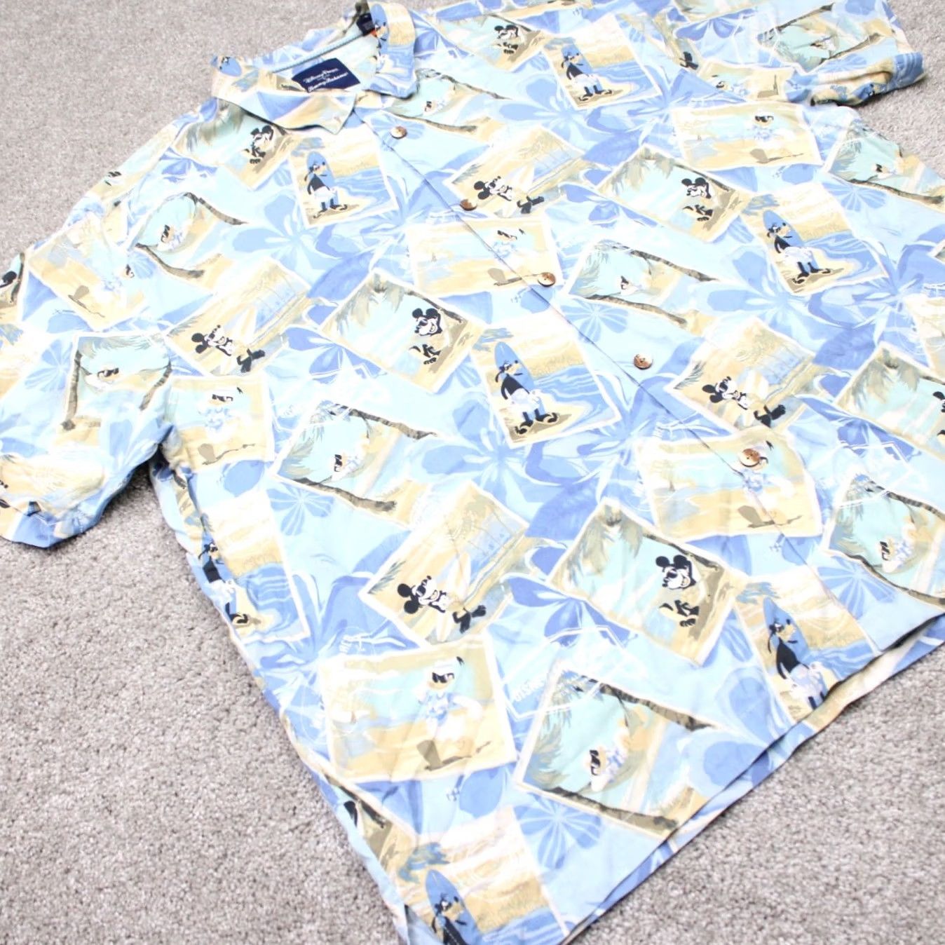 Tommy Bahama VINTAGE Tommy Bahama x Disney Parks Shirt Mens 3XL Blue Mickey Goofy Silk Hawaiian S/S Size US XXL / EU 58 / 5 - 5 Thumbnail