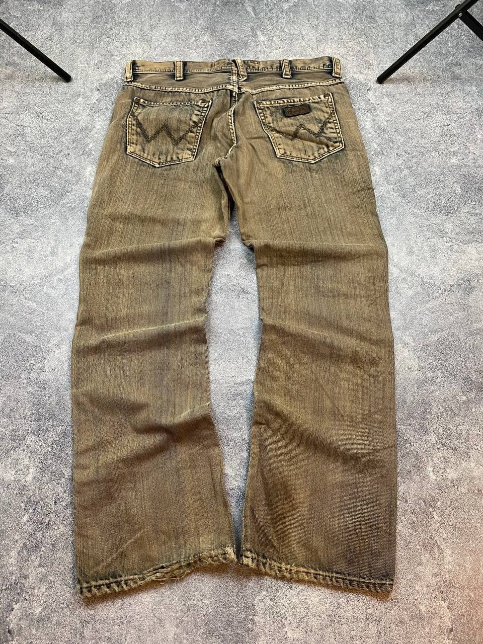 Wrangler Wrangler Jeans Dirty Pants faded crazy thrash y2k distressed Size US 36 / EU 52 - 1 Thumbnail