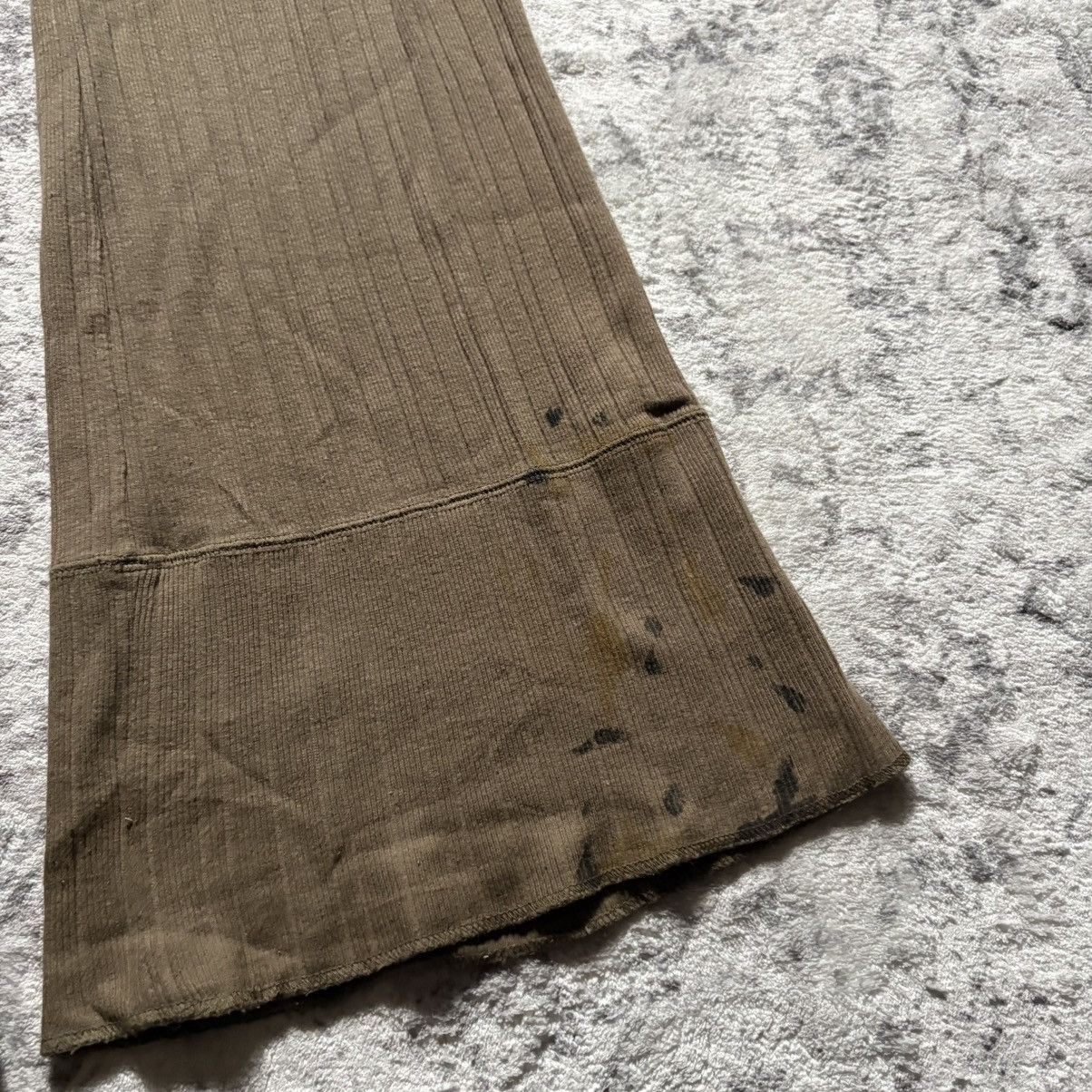 Share Spirit Homme Share Spirit Homme Ribbed Cotton Military Flared Sweatpants Size US 36 / EU 52 - 2 Thumbnail