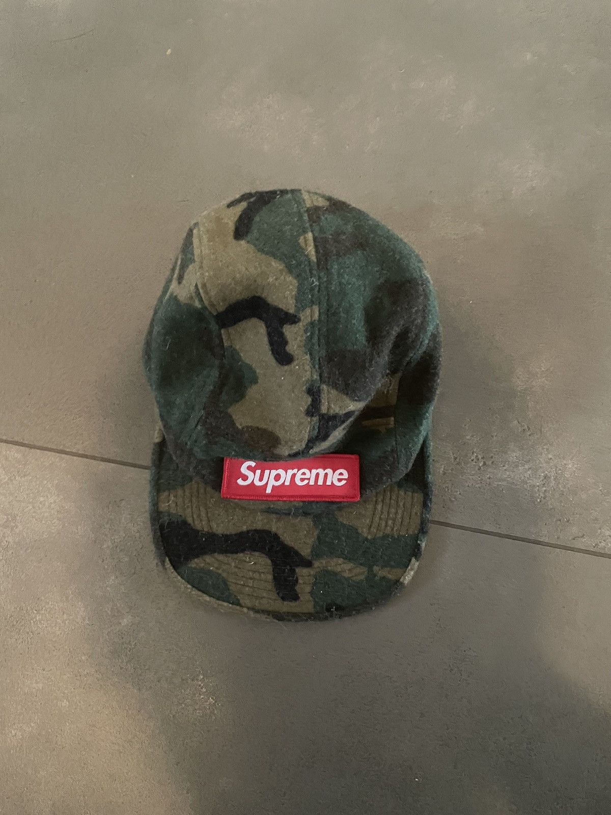 Supreme Green wool Camouflage Supreme Hat Size ONE SIZE - 1 Thumbnail