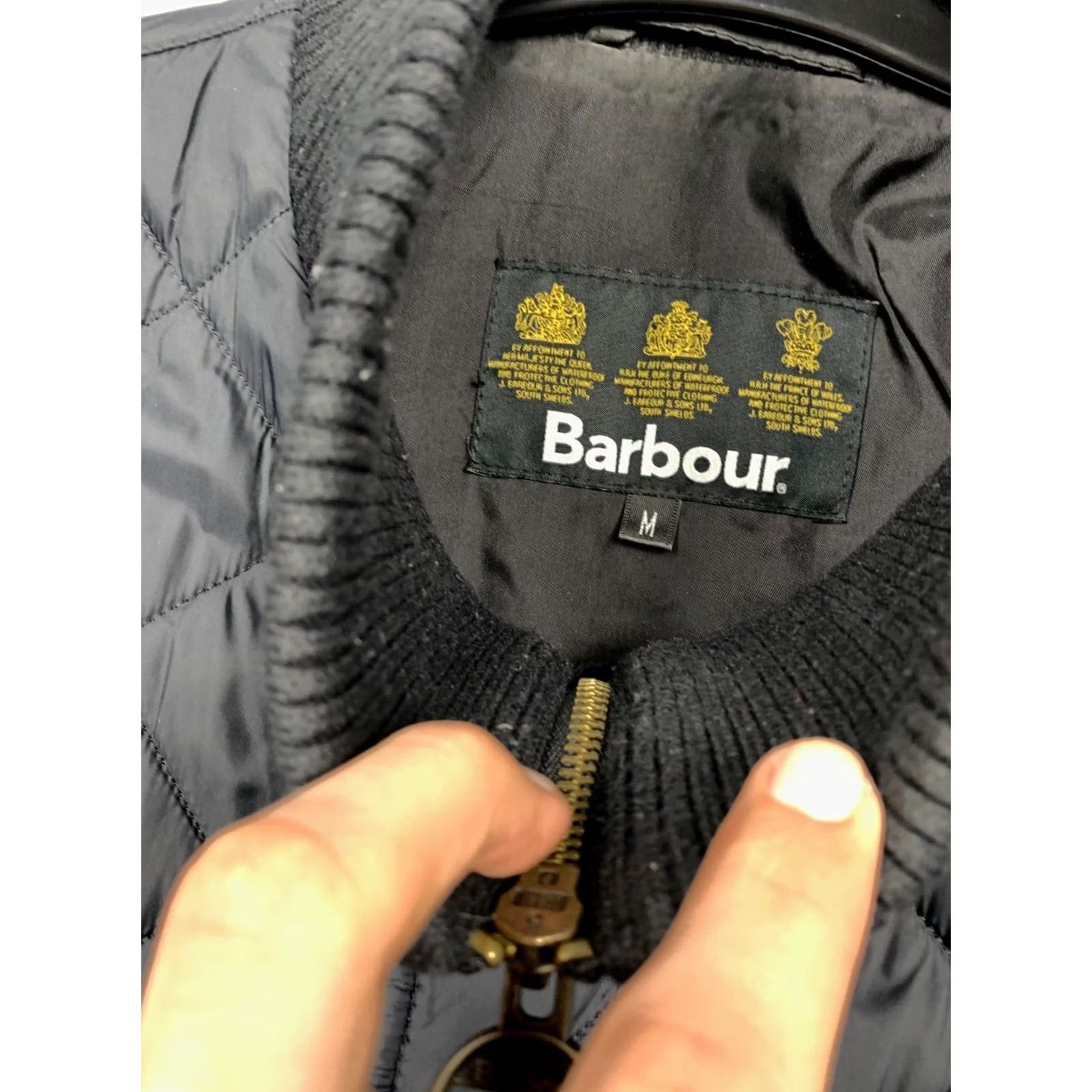 Barbour Barbour Chelsea Vintage Mens Rib Neck Quilted Jacket M Black Quilted Barbour Chelsea Vintage Mens Rib Neck Quilted Jacket M Black Size US M / EU 48-50 / 2 - 4 Thumbnail