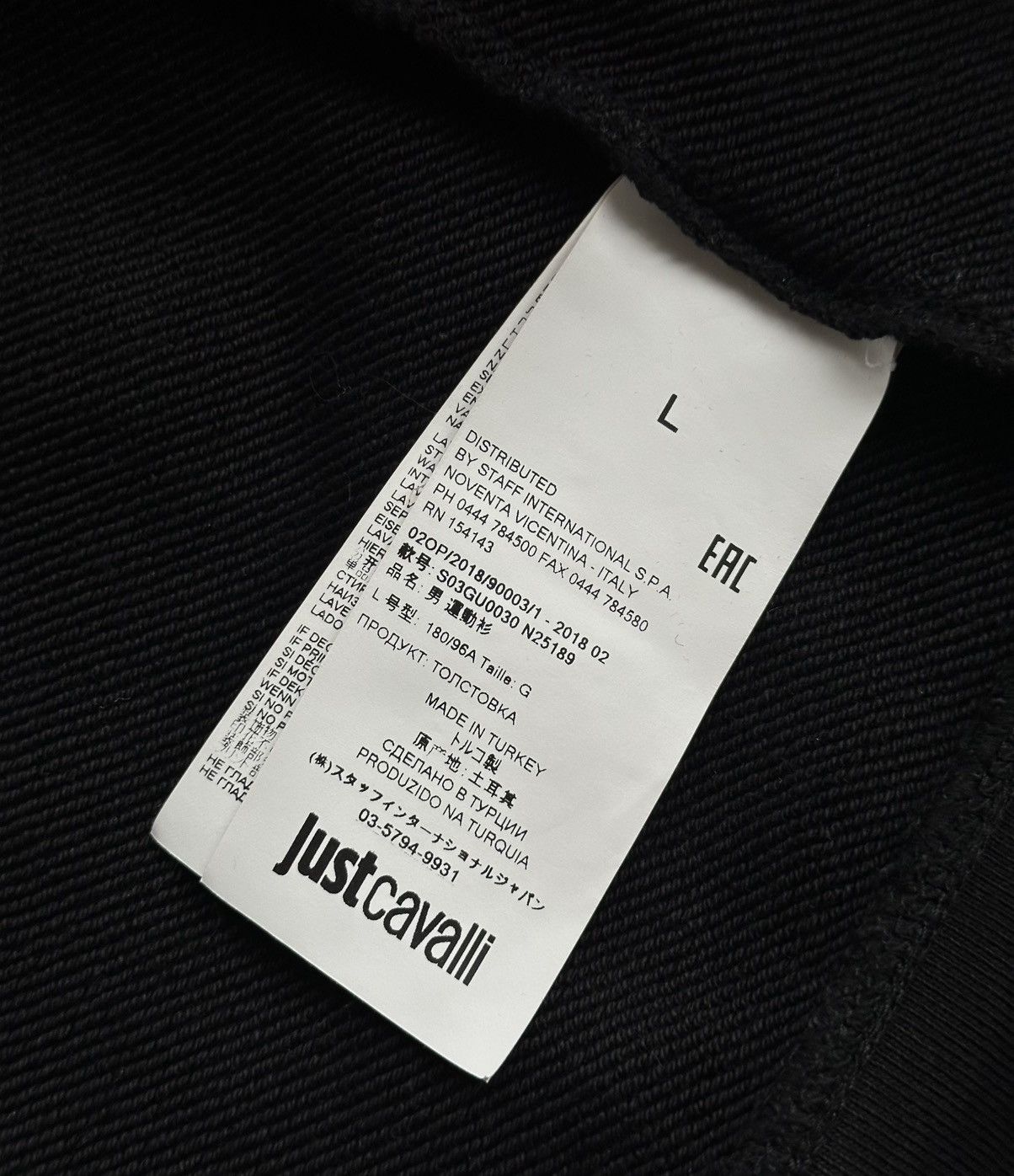 Just Cavalli Just Cavalli Cotton Crewneck Pullover Sweatshirt Size L Size US L / EU 52-54 / 3 - 9 Thumbnail