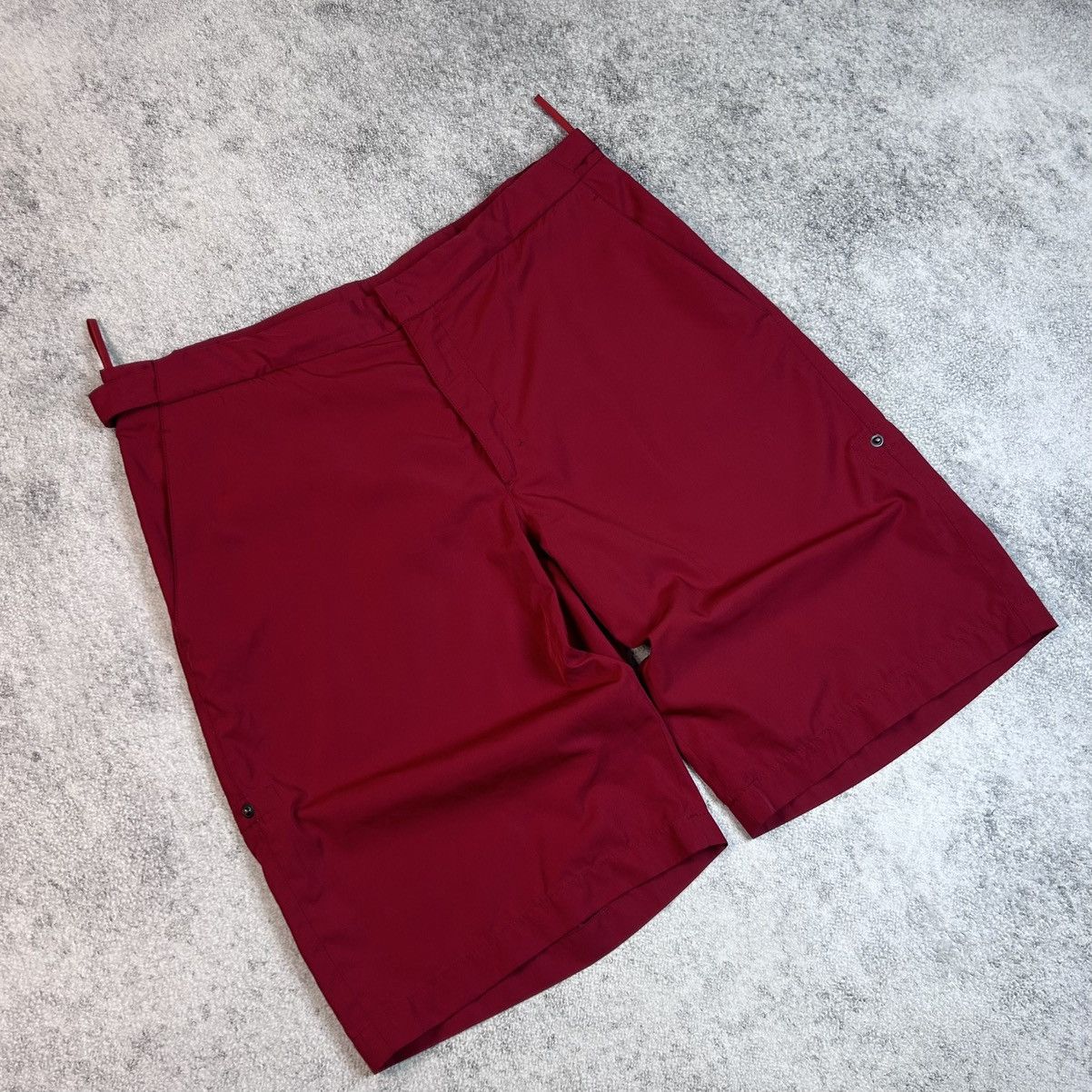 Prada Vintage Luxury Prada Milano Shorts Nylon Red Man’s Size US 34 / EU 50 - 2 Thumbnail