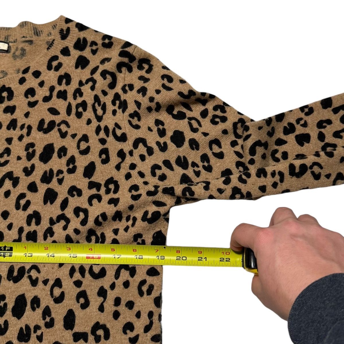 J.Crew J. Crew Leopard Print Cashmere Sweater Women's Large Size L / US 10 / IT 46 - 6 Thumbnail