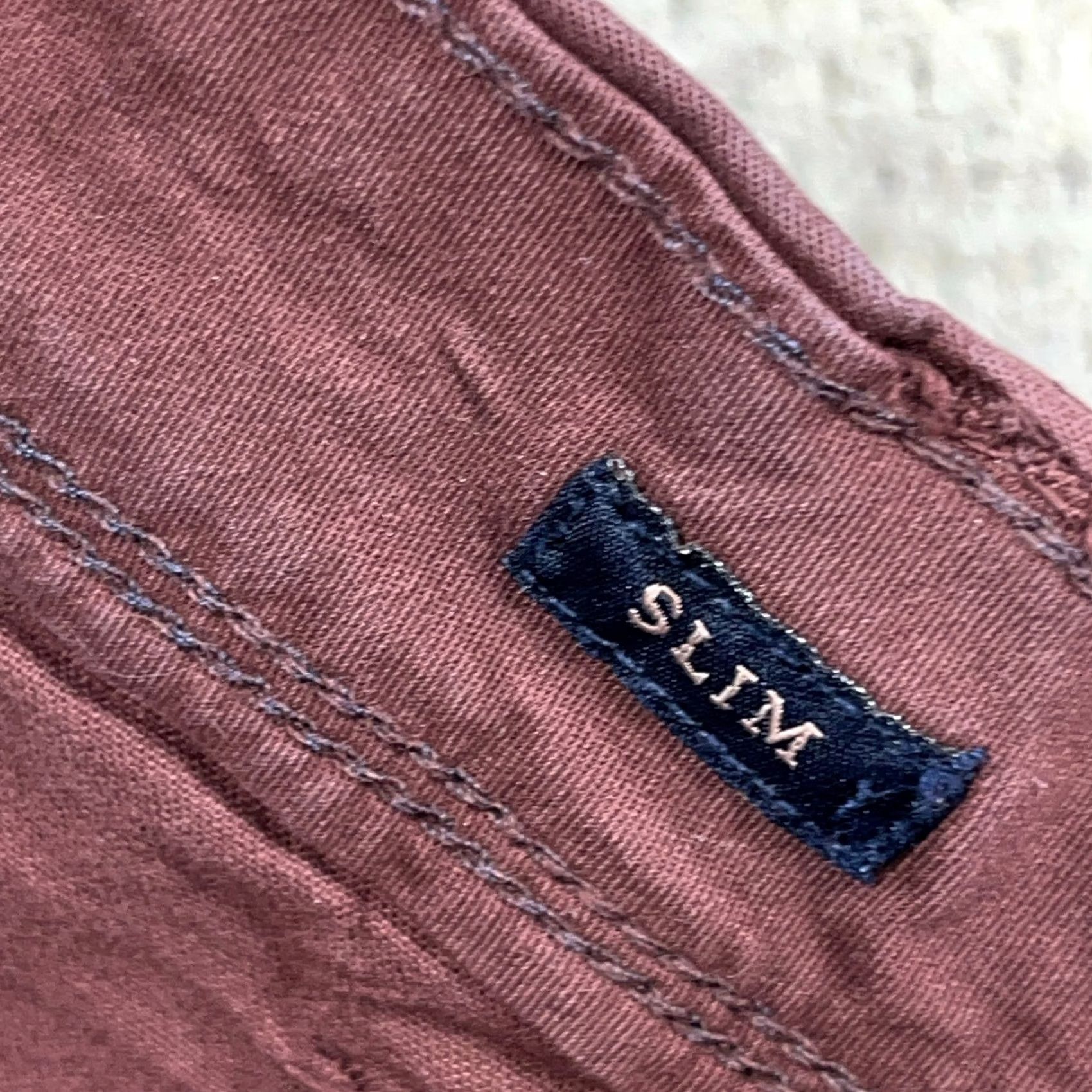 American Eagle Outfitters American Eagle Outfitters Pants Men 31x30 Slim Fit Chino Purple Cotton Flat Front 5-Pocket Slant/Slash Pockets Dining Business Casual Formal Workwear Size US 31 - 6 Thumbnail