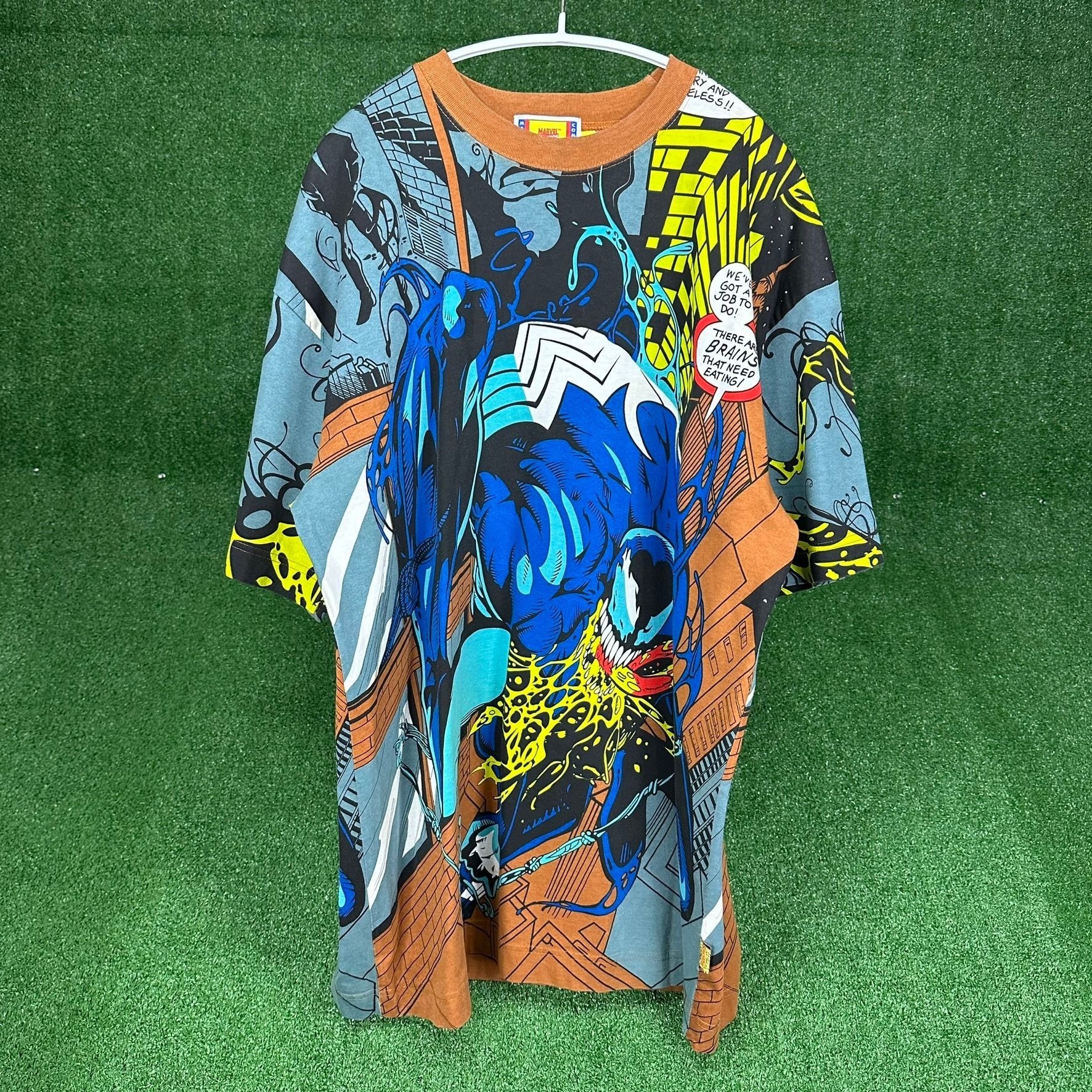 image of Marvel Comics Vintage Aop Venom T-Shirt Large All Over Print, Men's