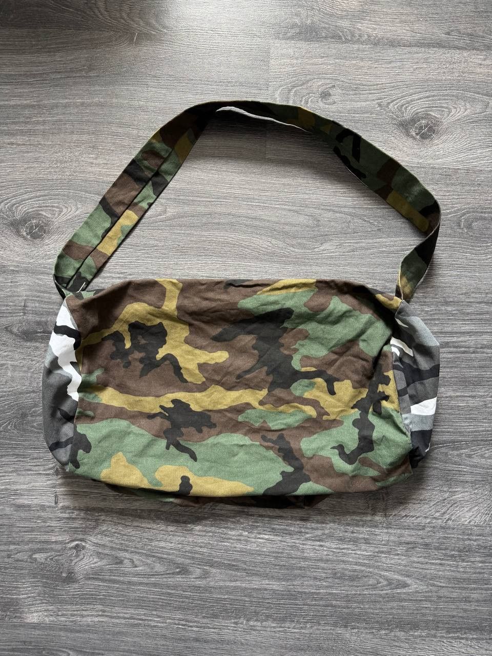 Vintage Vintage Camo Messenger Bag with Denim Pocket Size ONE SIZE - 2 Thumbnail