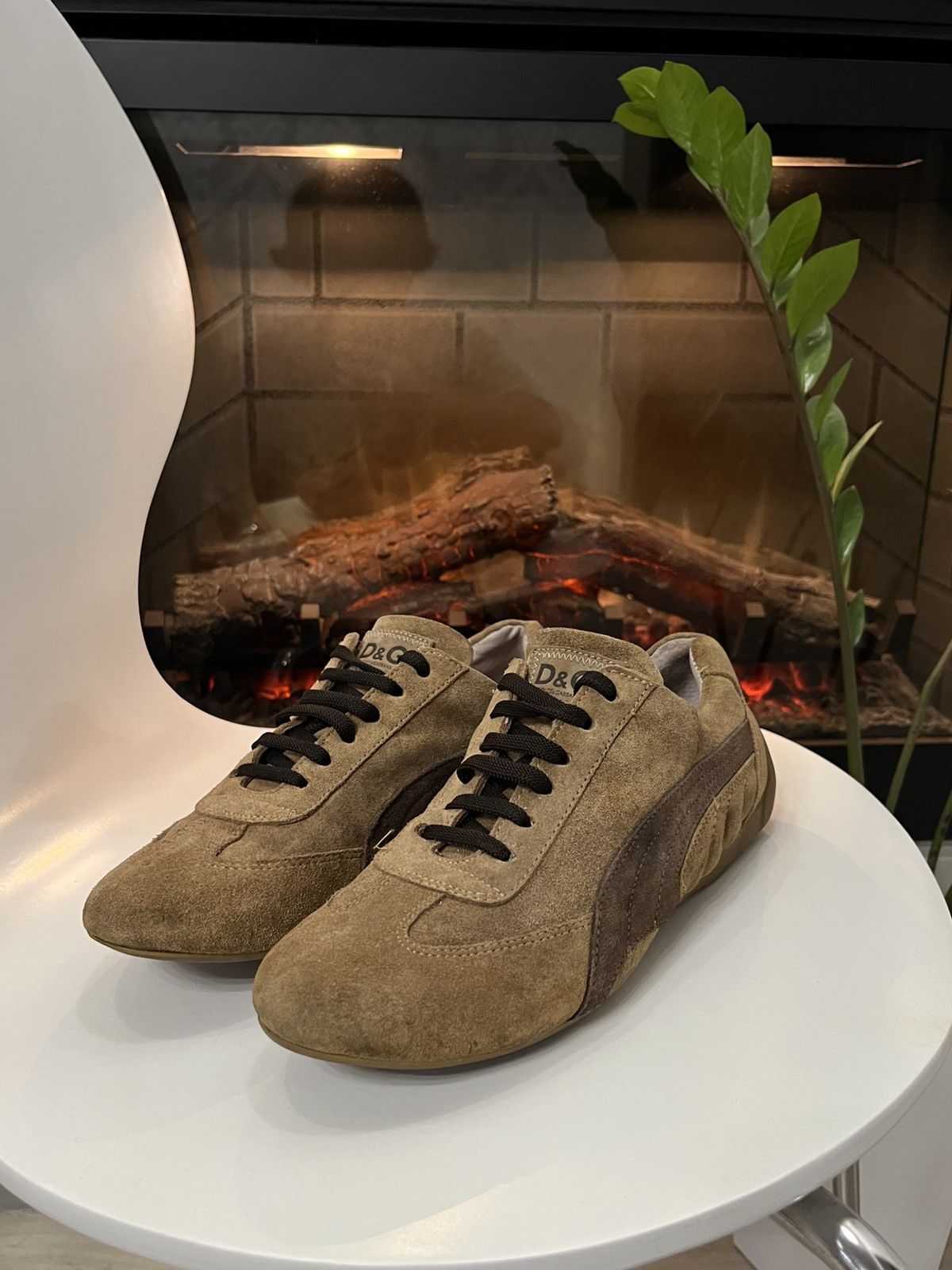 Dolce & Gabbana 🔥90's Dolce & Gabbana Suede Sneakers Speed Cat Vibe Size US 6.5 / EU 39-40 - 4 Thumbnail