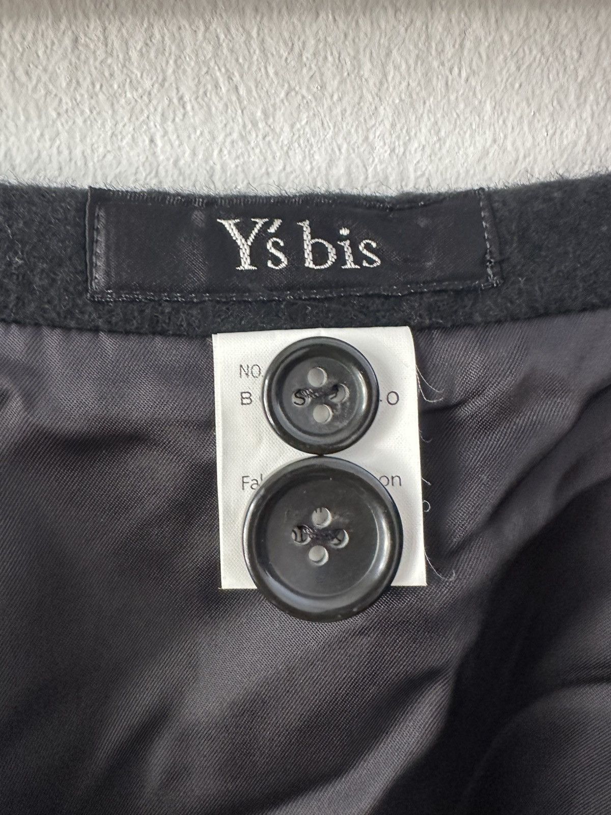 Y's Y’s Bis by Yohji Yamamoto Mini Wool Skirt Size 27" / US 4 / IT 40 - 7 Thumbnail