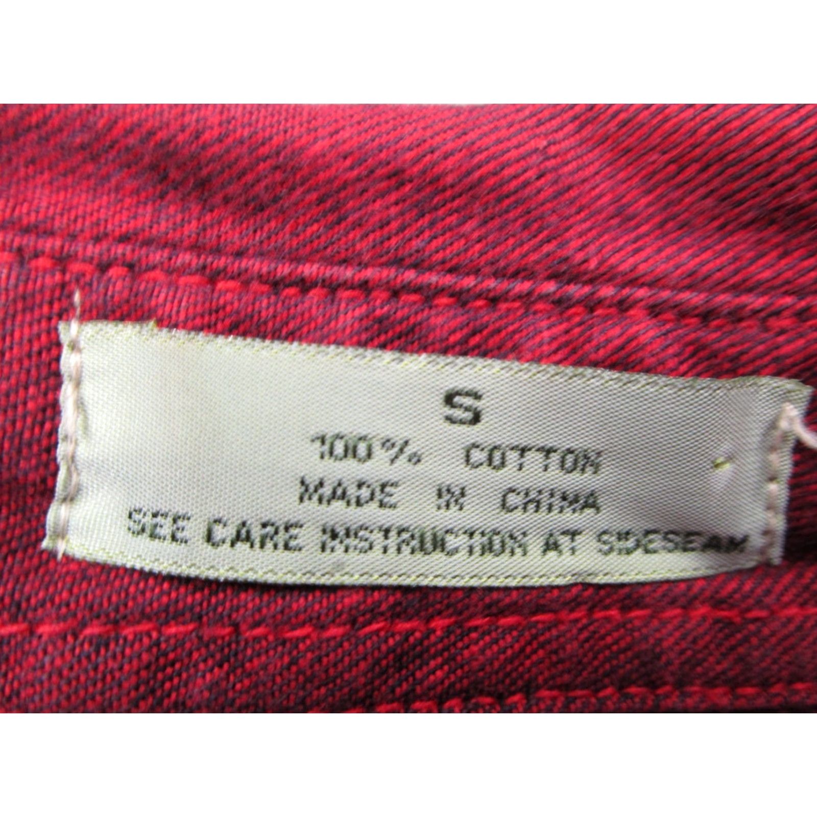 Anchor Blue VINTAGE Anchor Blue Shirt Mens Small S Denim Button-Up 80s 90s Western Bohemian Cowboy Outdoor Classic Red Men Size US S / EU 44-46 / 1 - 4 Thumbnail