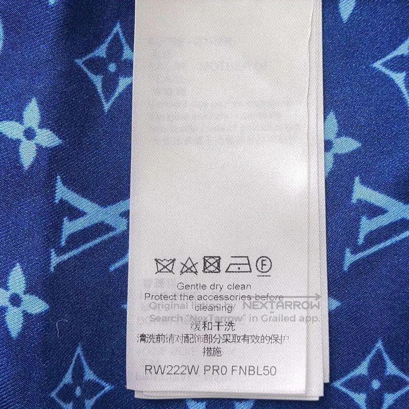 Louis Vuitton Louis Vuitton Blue Silk Blend Women’s Shirt . Size M / US 6-8 / IT 42-44 - 7 Thumbnail