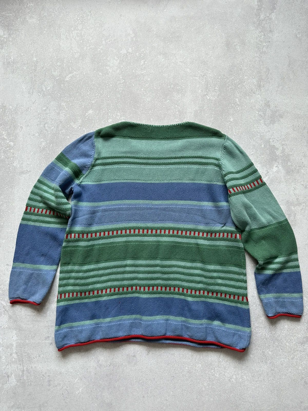Gudrun Sjoden Gudrun Sjoden Cotton Knit Striped Sweater Pullover Womens L Size L / US 10 / IT 46 - 12 Thumbnail