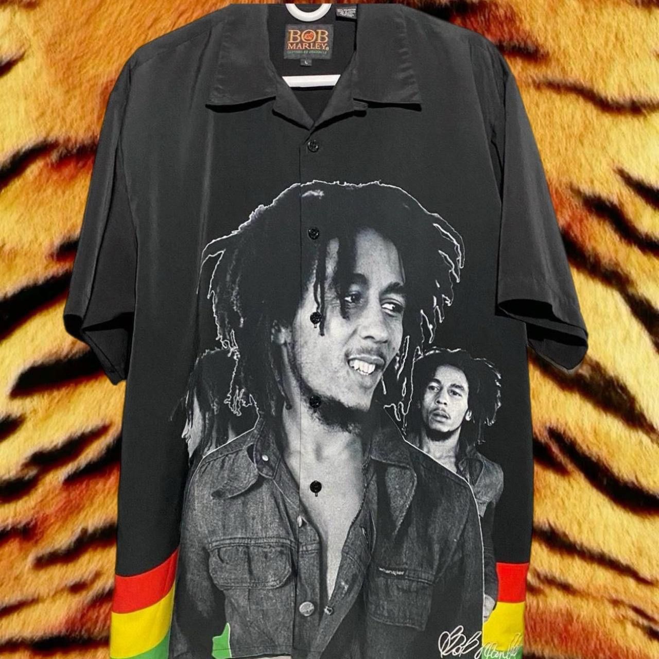 Vintage Bob Marley Button Up Shirt Size US L / EU 52-54 / 3 - 1 Thumbnail