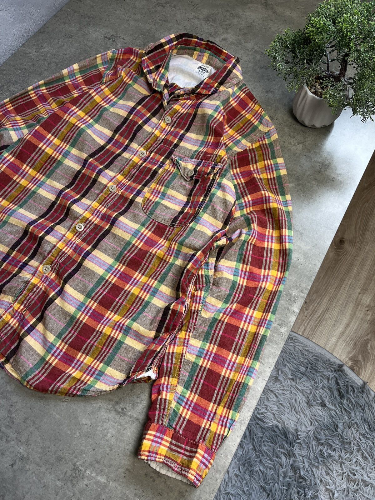 Spellbound Spell Bound Japan Mens Flannel Plaid Shirt Size US M / EU 48-50 / 2 - 2 Thumbnail