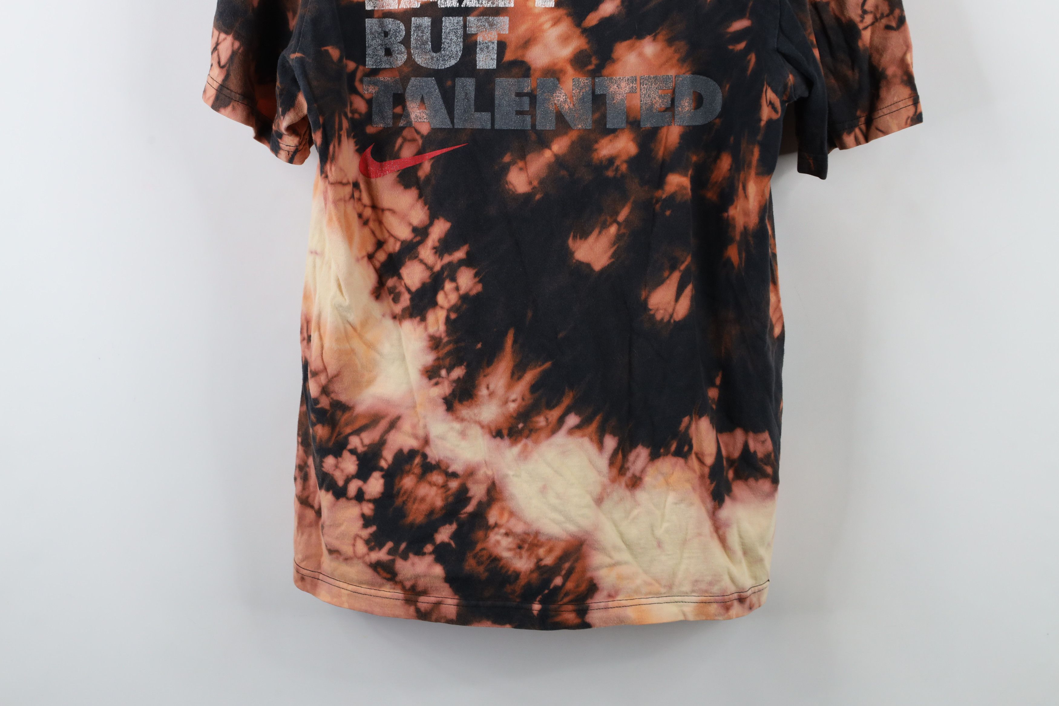 Nike × Vintage Vintage Y2K Nike Acid Wash Lazy But Talented Swoosh T-Shirt Size US M / EU 48-50 / 2 - 3 Thumbnail