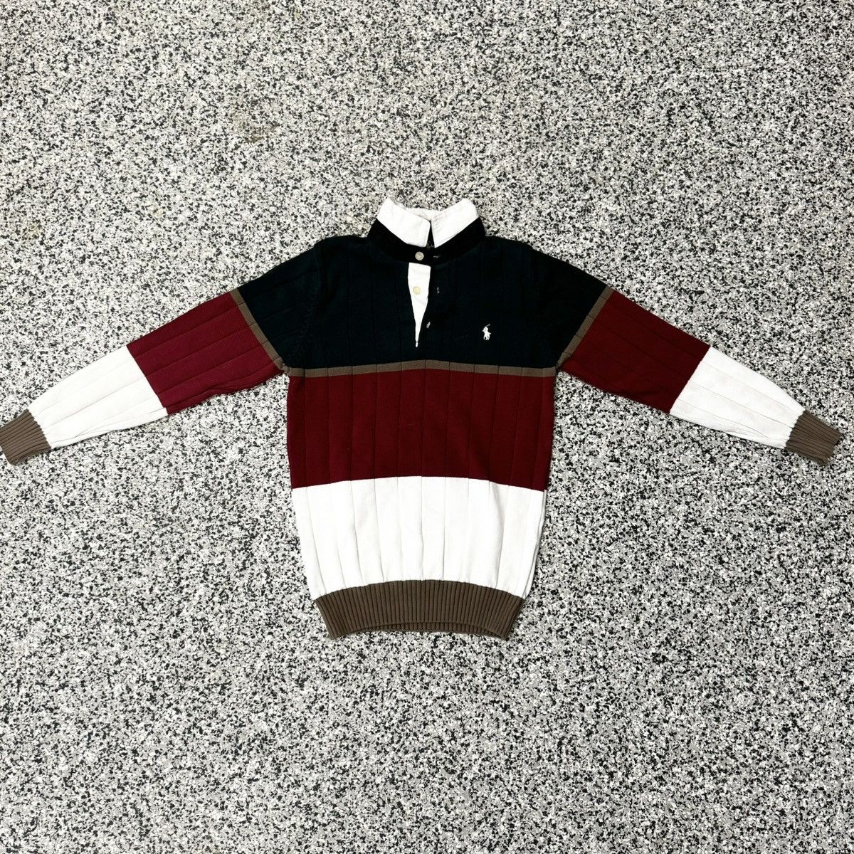 Polo Ralph Lauren Striped Polo Ralph Lauren Sweater Size US M / EU 48-50 / 2 - 1 Thumbnail