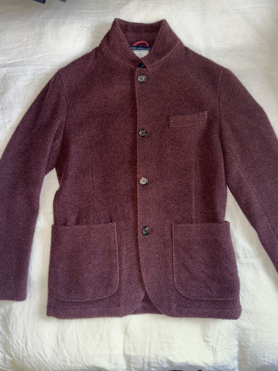 Brunello Cucinelli Brunello cucinelli burgundy wool jacket Size US S / EU 44-46 / 1 - 1 Thumbnail