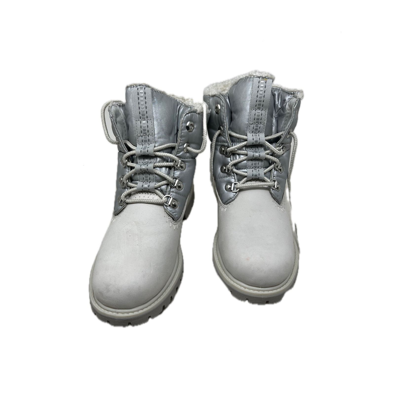 Timberland Timberland High Boot 6" Puffer White Silver Boots Womans 6.5 Size US 6.5 / IT 36.5 - 1 Thumbnail