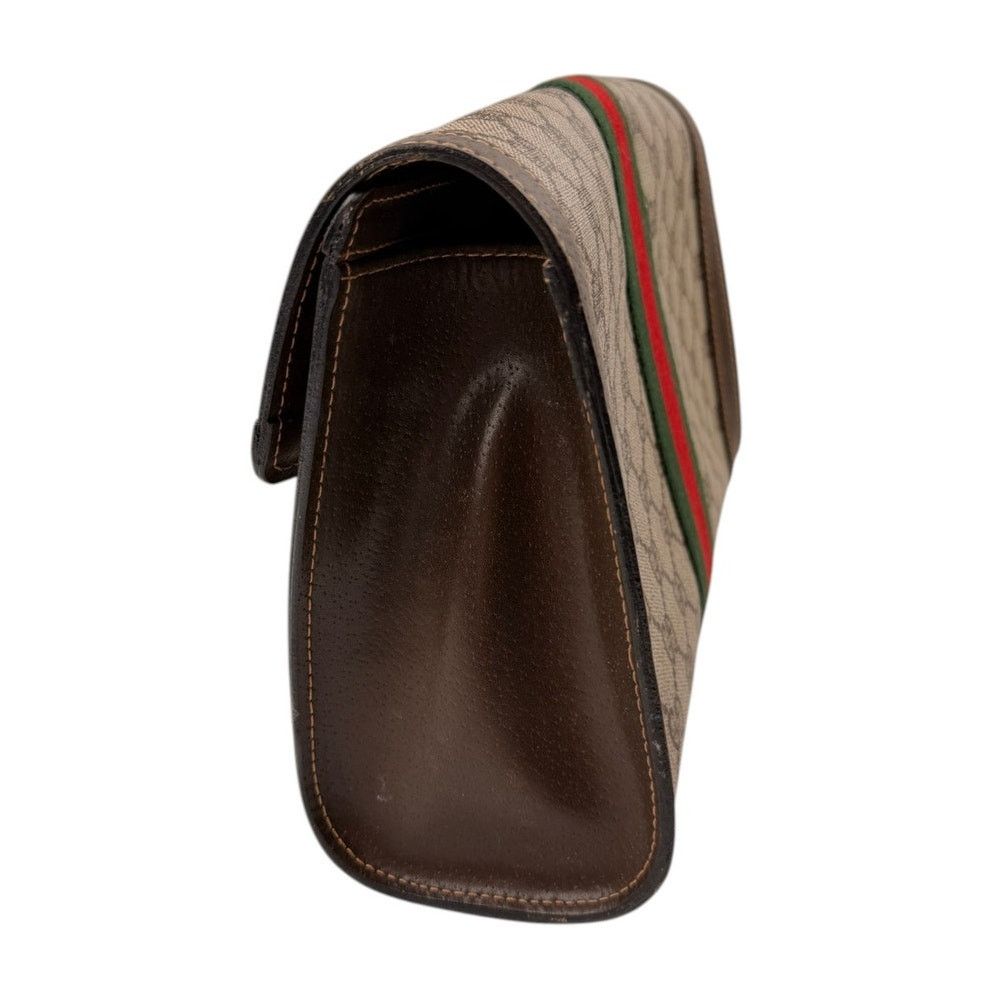 Gucci GUCCI Vintage GG Canvas Web Sherry Line Handbag Beige Red Size ONE SIZE - 5 Thumbnail