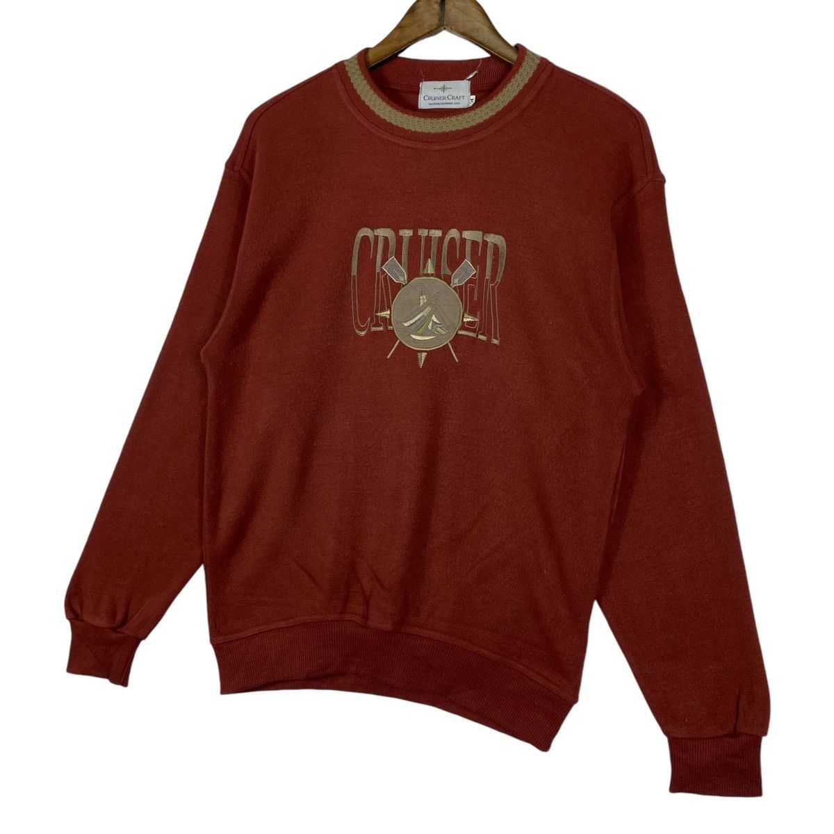 Vintage Vintage Cruiser Craft Crewneck Sweatshirt Orange Pullover Size US M / EU 48-50 / 2 - 2 Thumbnail