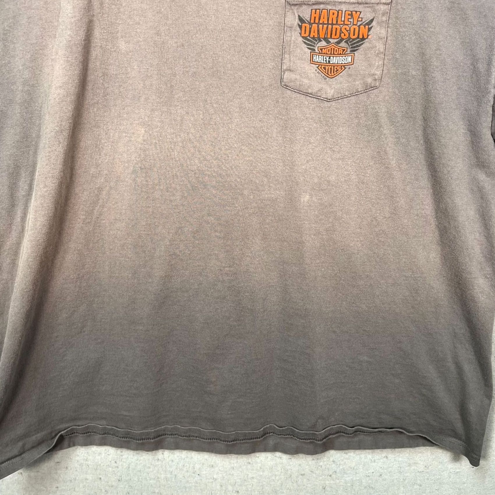 Harley Davidson Harley-Davidson Mens T-Shirt Route 66 Graphic 3XL Gray Faded Cotton Short Sleeve Crew Neck Shirt/Hoodie not applicable Size US XXL / EU 58 / 5 - 6 Thumbnail