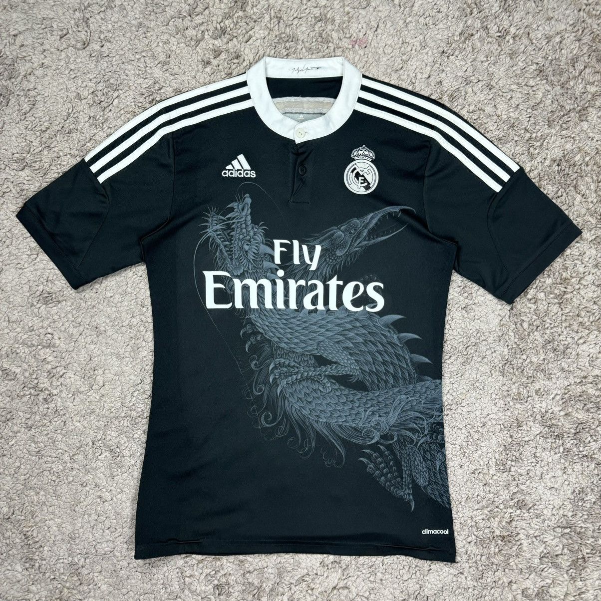 image of Adidas x Soccer Jersey Real Madrid X Yohji Yamamoto Isco 23 Jersey in Black, Men's (Size Small)