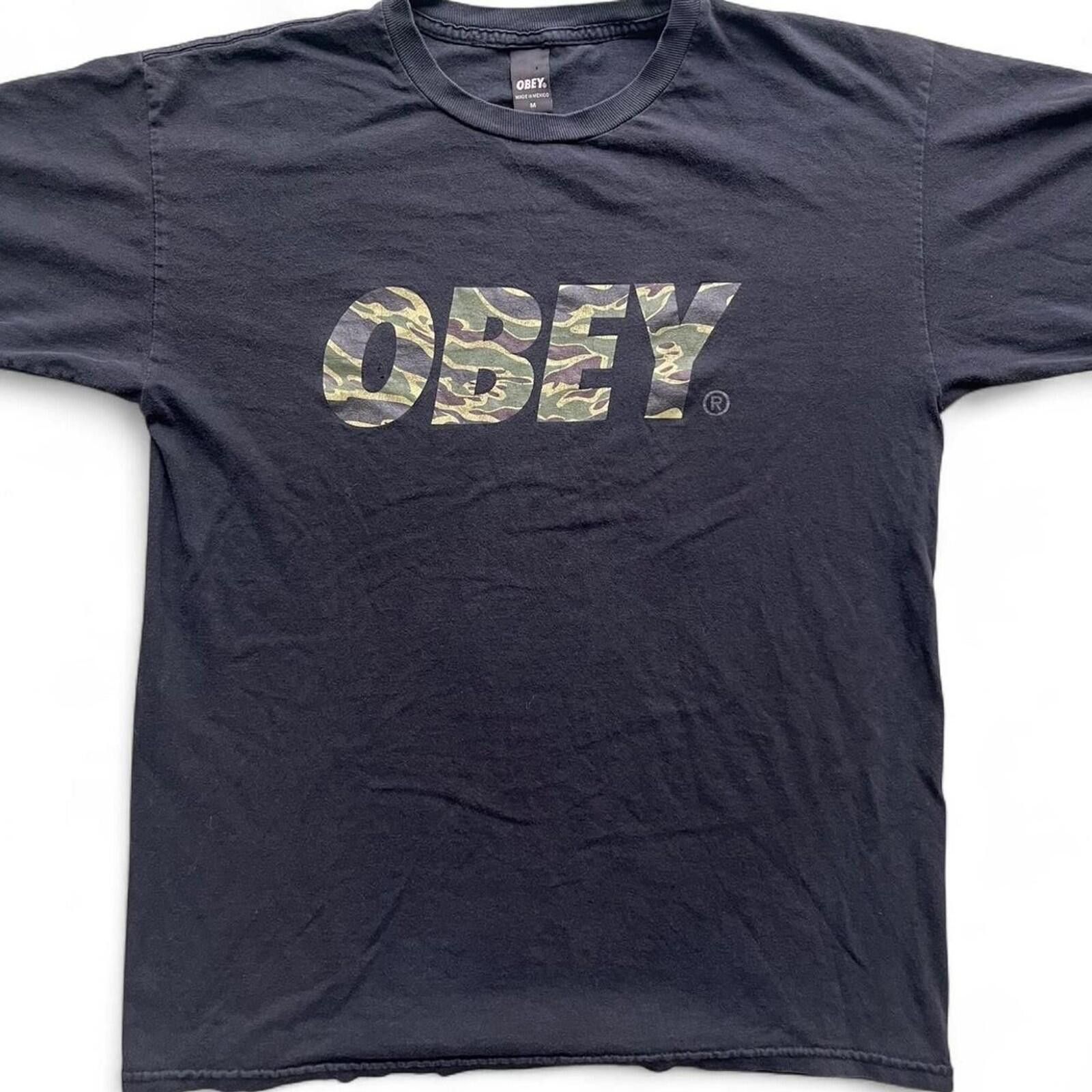 Obey Obey Camouflage Logo Men's Medium T-Shirt Size US M / EU 48-50 / 2 - 1 Thumbnail