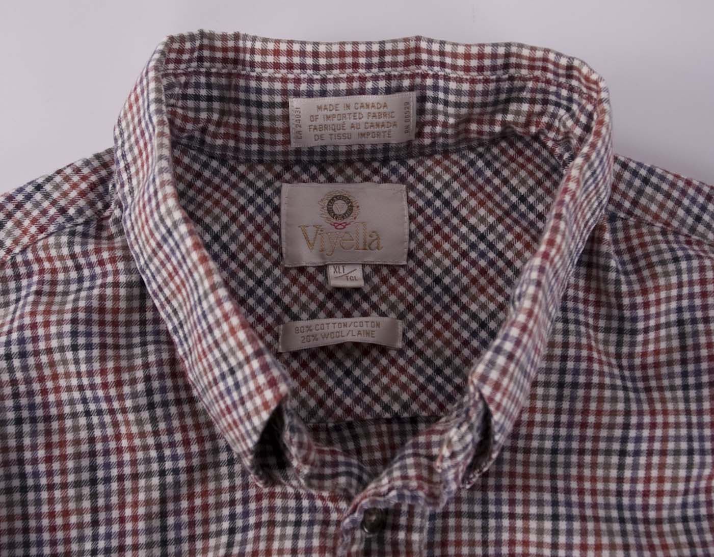 Viyella Viyella Shirt Flannel Cotton/ Wool Size XLT Size US XL / EU 56 / 4 - 2 Thumbnail
