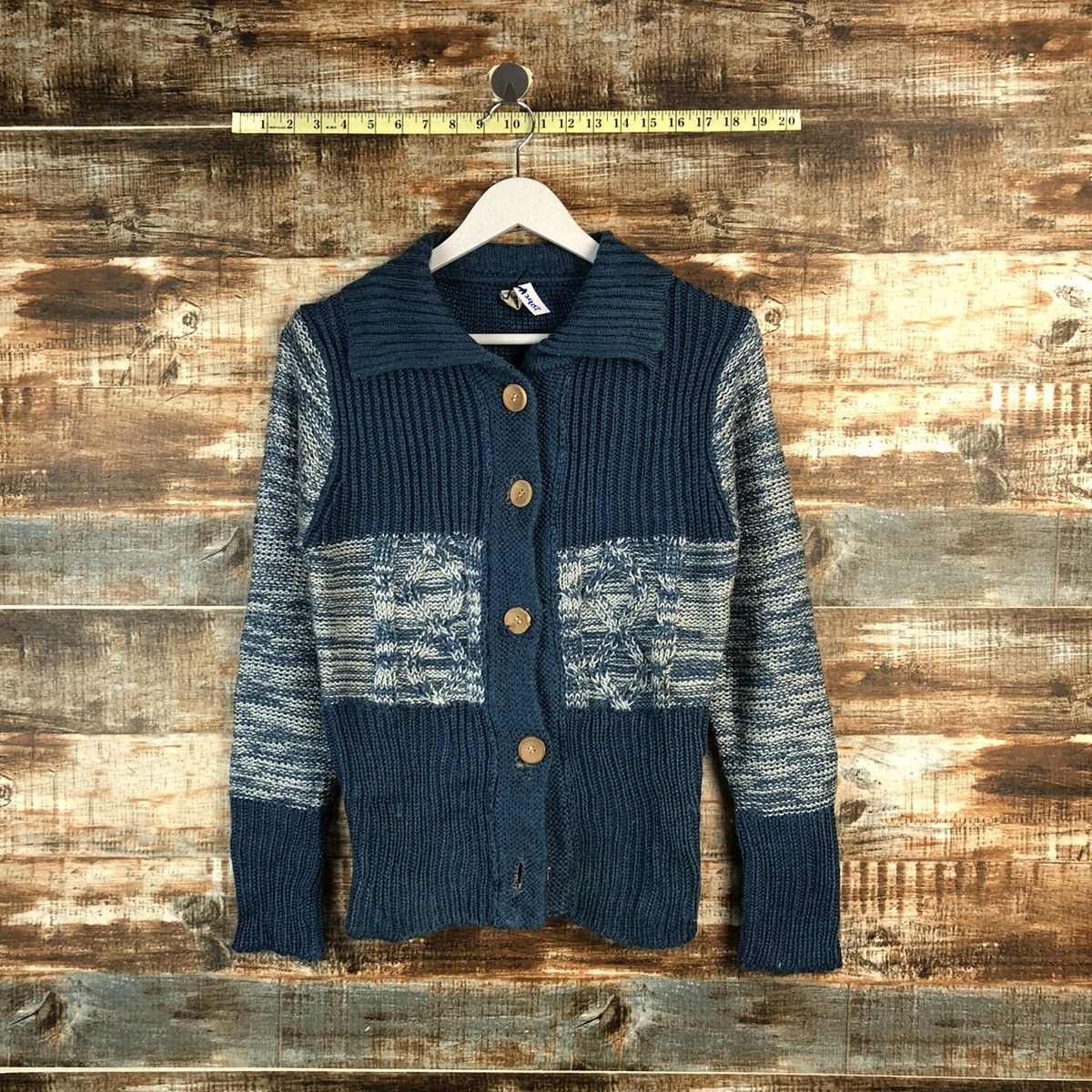 Homespun Knitwear × Japanese Brand Poly Achul Blue Knitwear #A2407 Size M / US 6-8 / IT 42-44 - 1 Thumbnail