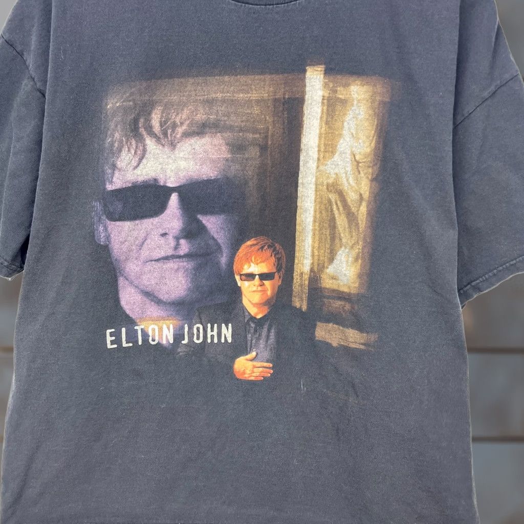 Vintage VINTAGE Elton John Songs From The West Coast Tour T Shirt XL Ink Black Men T-Shirt XL Vintage Men Shoes? Size US XL / EU 56 / 4 - 1 Thumbnail