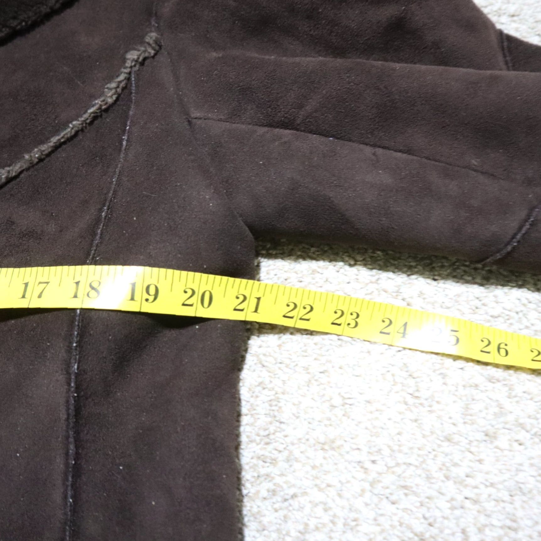 Vintage Crossing Pointe Jacket - Brown Suede-Look Button Front Collar Coat Women M Adult Medium Brown 90s Style Mens Womens Size M / US 6-8 / IT 42-44 - 7 Thumbnail