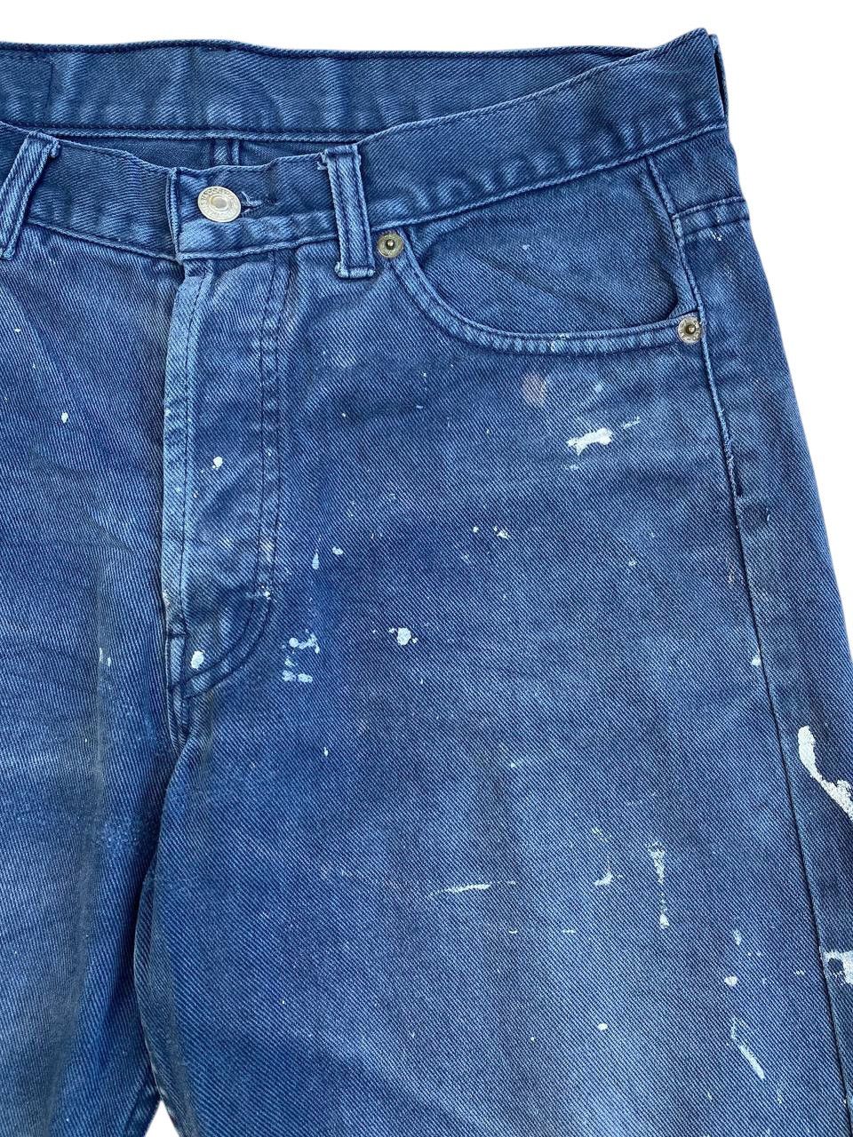 Levi's Vintage 1993 Levis 501 Black Painter Denim Button 532 Size US 30 / EU 46 - 5 Thumbnail