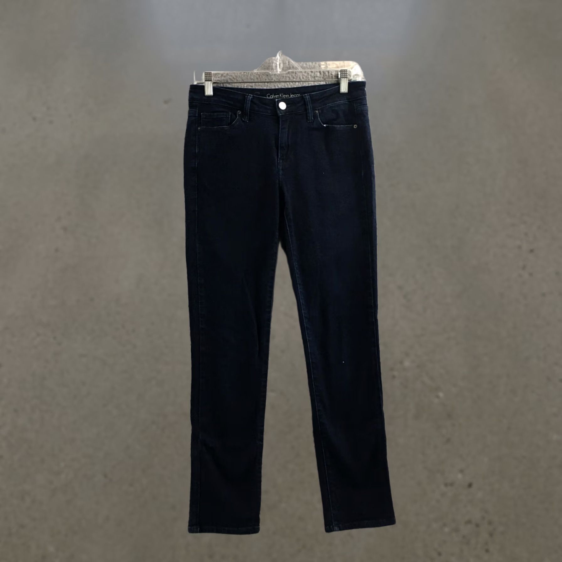 Calvin Klein Calvin Klein Skinny Jeans Womens 8X30 Blue Denim Mid Rise Zip Fly Button Front Jeans Size 30" / US 8 / IT 44 - 1 Thumbnail