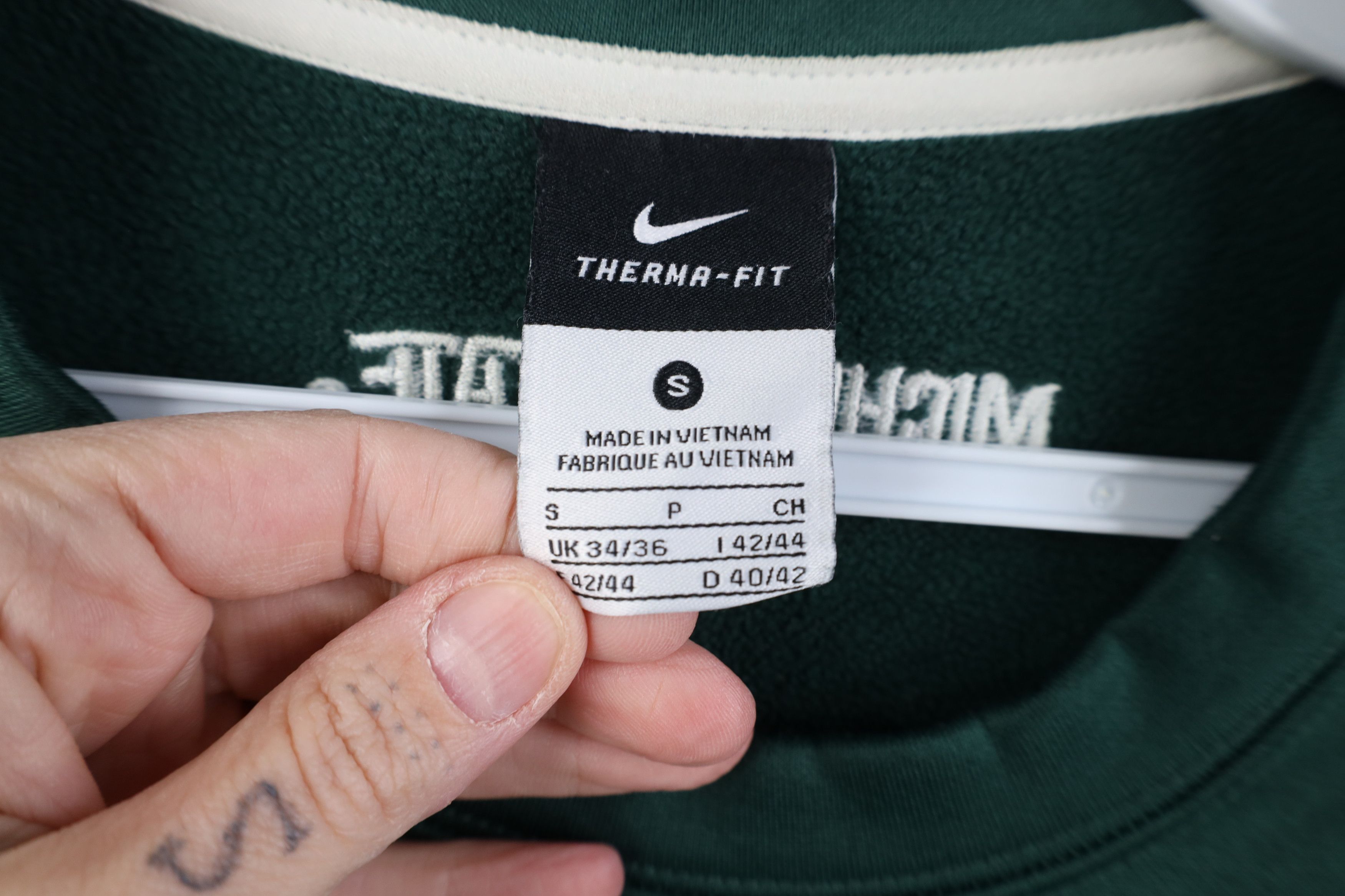 Nike Nike Center Swoosh Michigan State University Sweatshirt Size US S / EU 44-46 / 1 - 6 Thumbnail