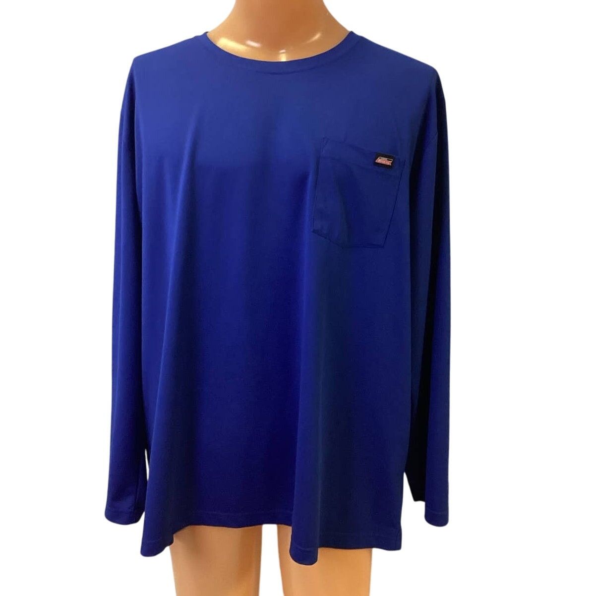 Dickies Dickies Mens 3XL Royal Blue Long Sleeve Polyester Tee Shirt Size US XXL / EU 58 / 5 - 1 Thumbnail