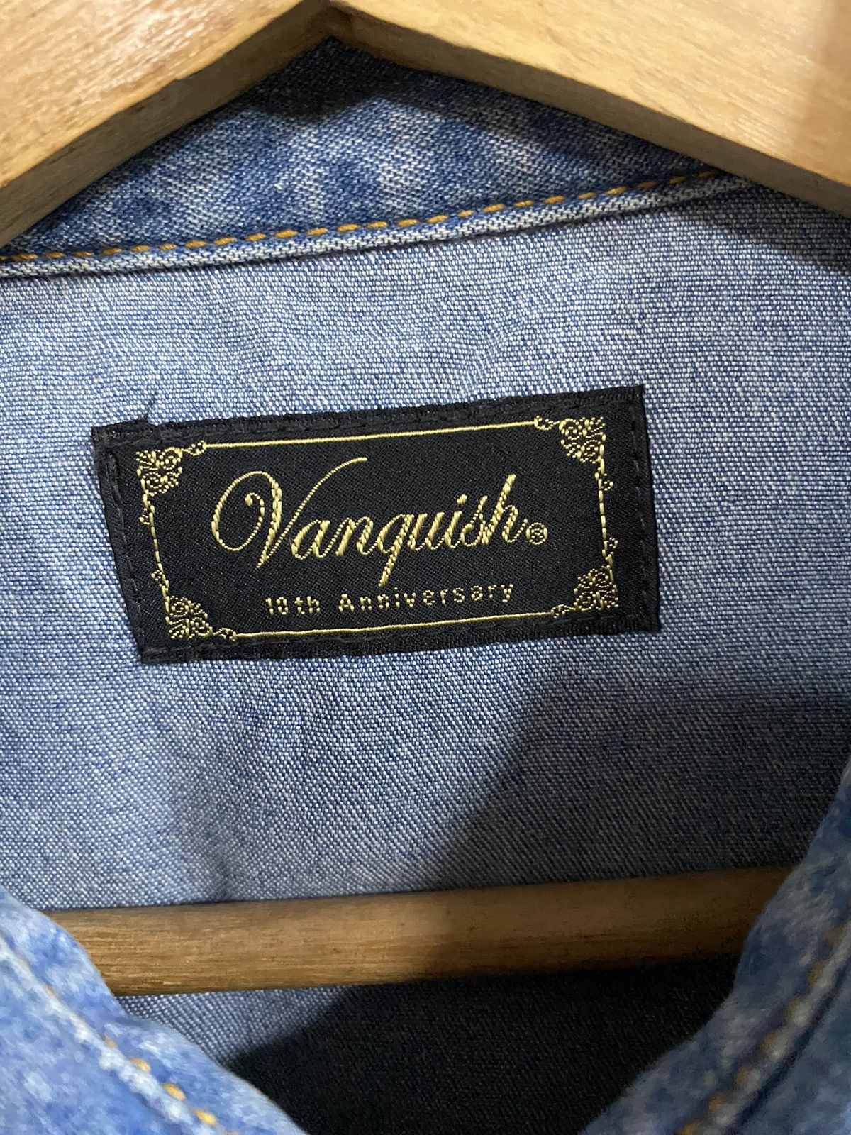 Japanese Brand × Vanquish Vanquish 10th Anniversary Western Denim 3 Quarter Shirt Size US M / EU 48-50 / 2 - 6 Thumbnail