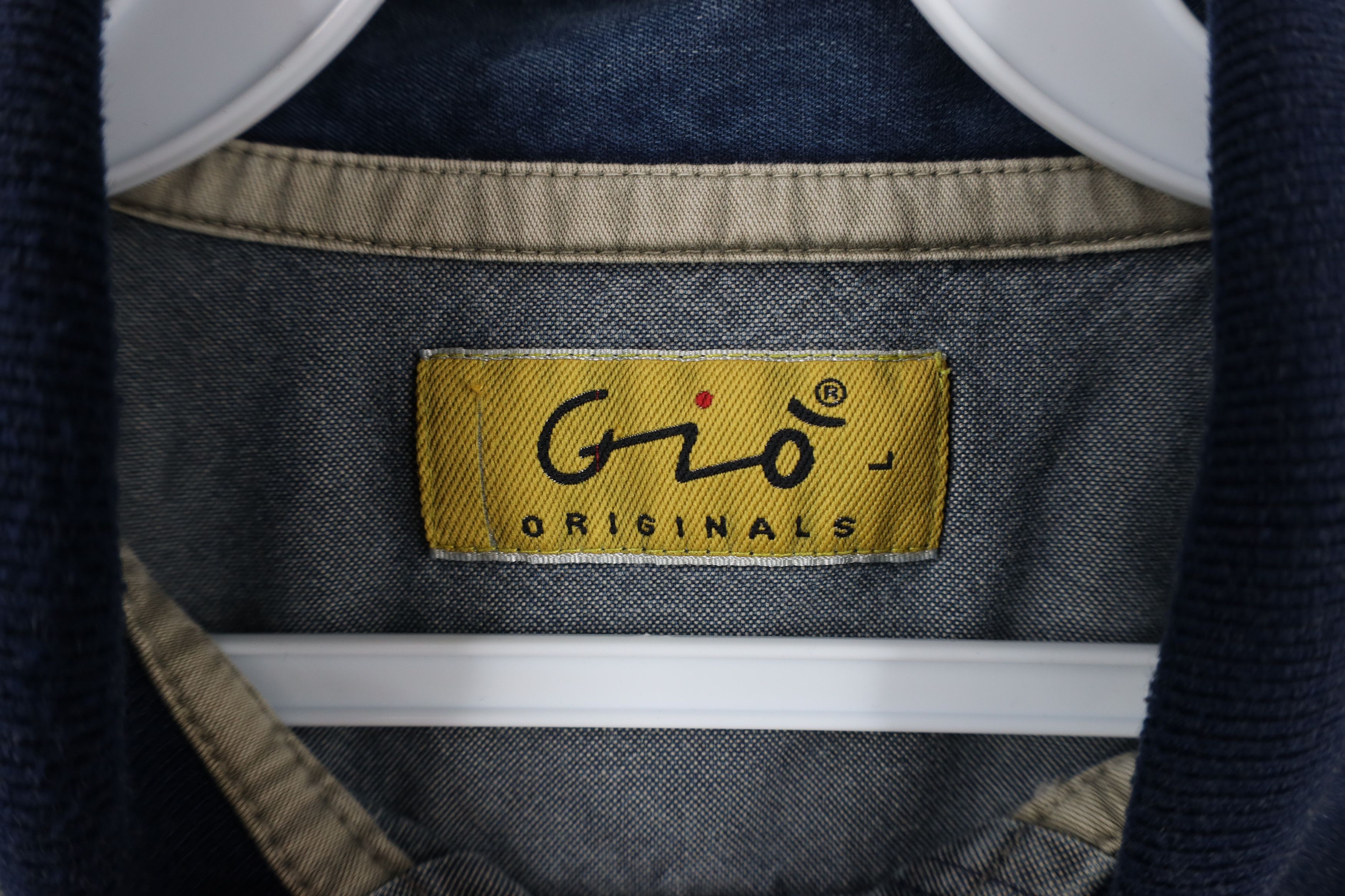 Vintage Vintage 90s Streetwear Stonewash Collared Polo Shirt Blue Size US L / EU 52-54 / 3 - 9 Thumbnail