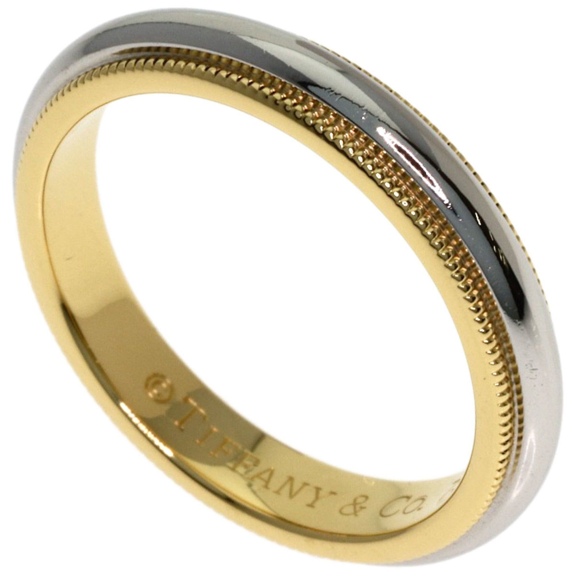 Tiffany & Co. Tiffany & Co. Milgrain Ring, 18K Yellow Gold/PT950, Women's. Size ONE SIZE - 1 Thumbnail