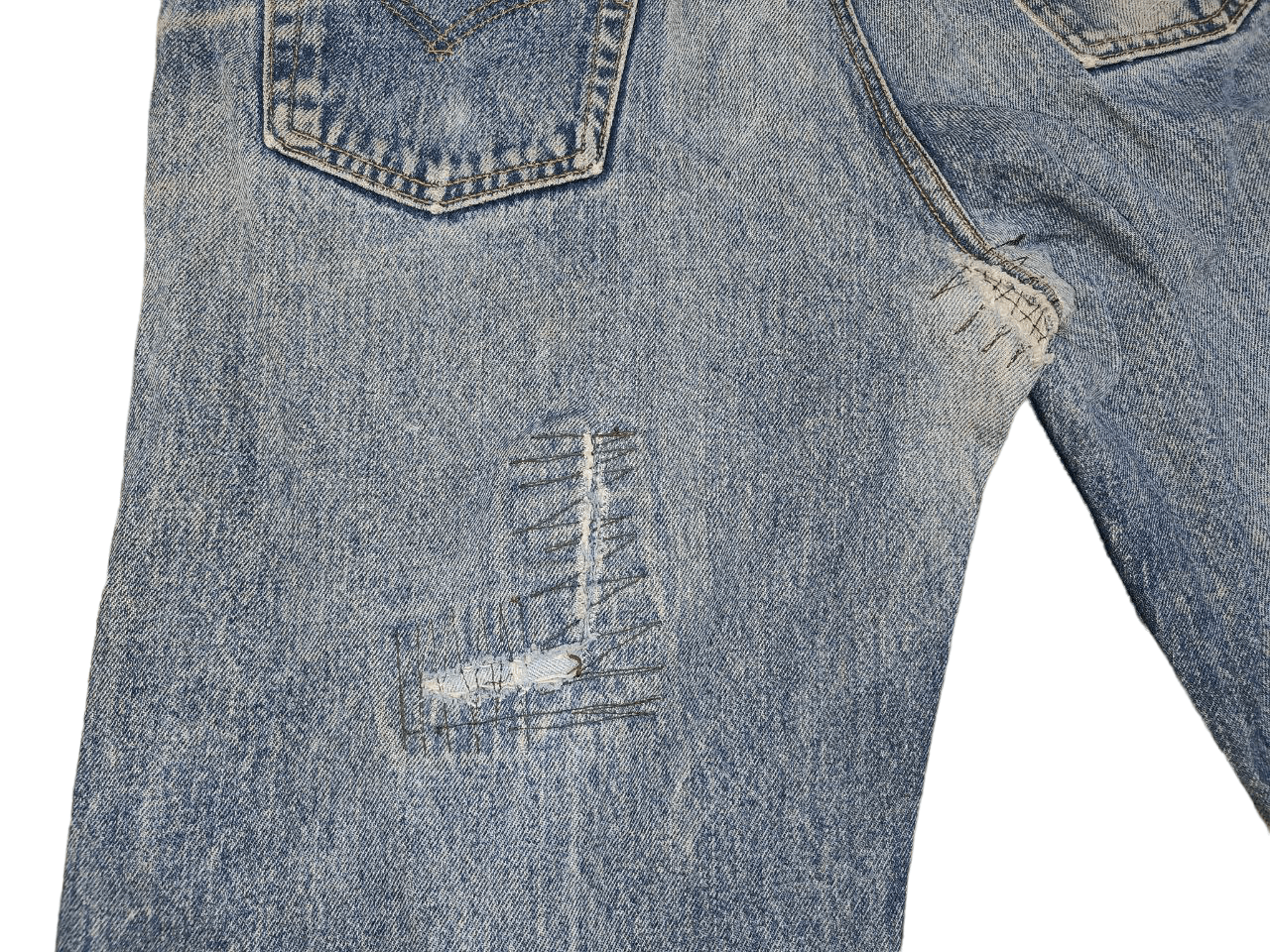 Levi's 90s Vintage Levis 566 Worn Baggy Denim Size US 34 / EU 50 - 13 Thumbnail