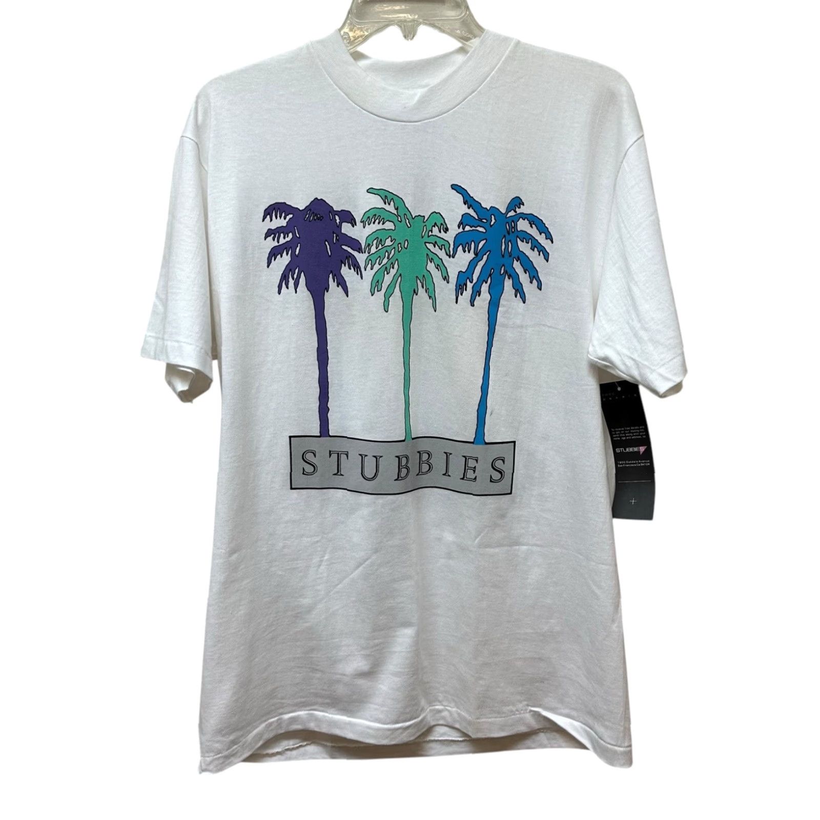 Vintage VINTAGE Stubbies Surf California Palm Trees Graphic T-shirt Single Stitch Size L Size US L / EU 52-54 / 3 - 2 Thumbnail