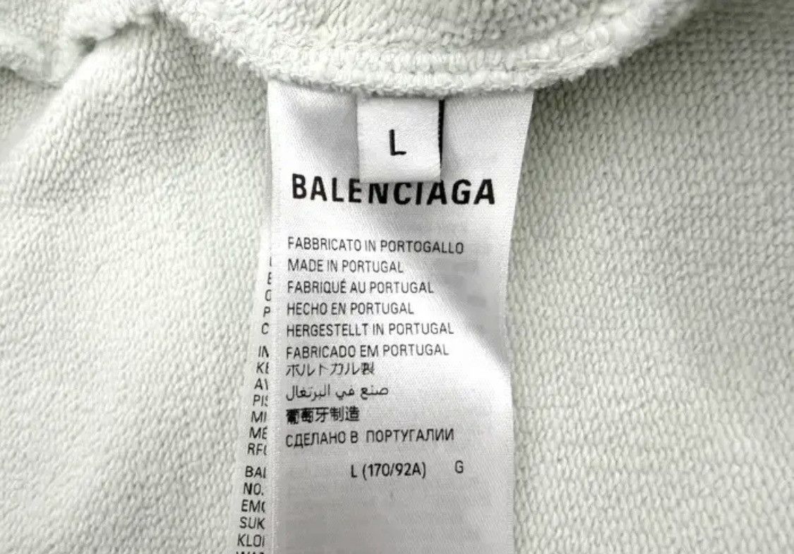 Balenciaga Balenciaga Distressed Tattoo Zip Hoodie Size US L / EU 52-54 / 3 - 11 Thumbnail